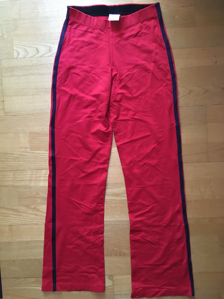 rote Sporthose mit schwarze Streifen Gr. 36/38 active wear