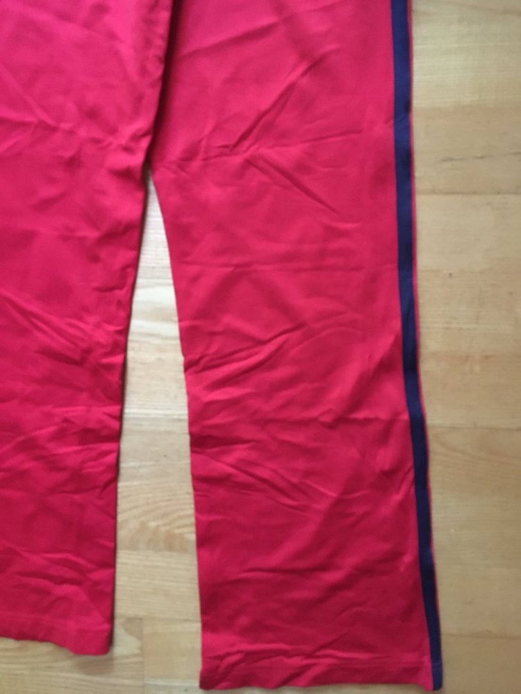 rote Sporthose mit schwarze Streifen Gr. 36/38 active wear