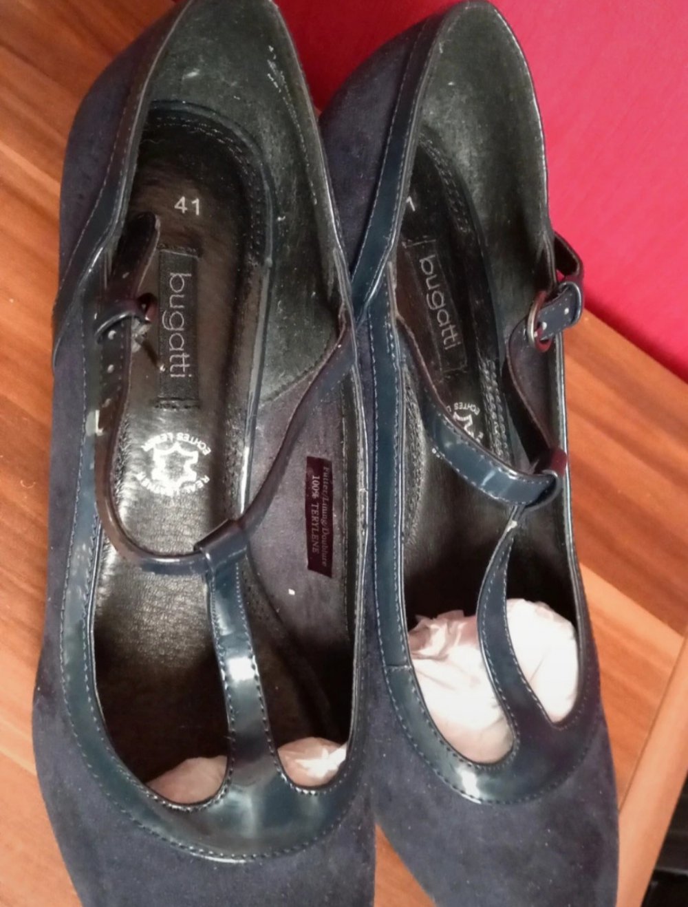 Blaue Pumps