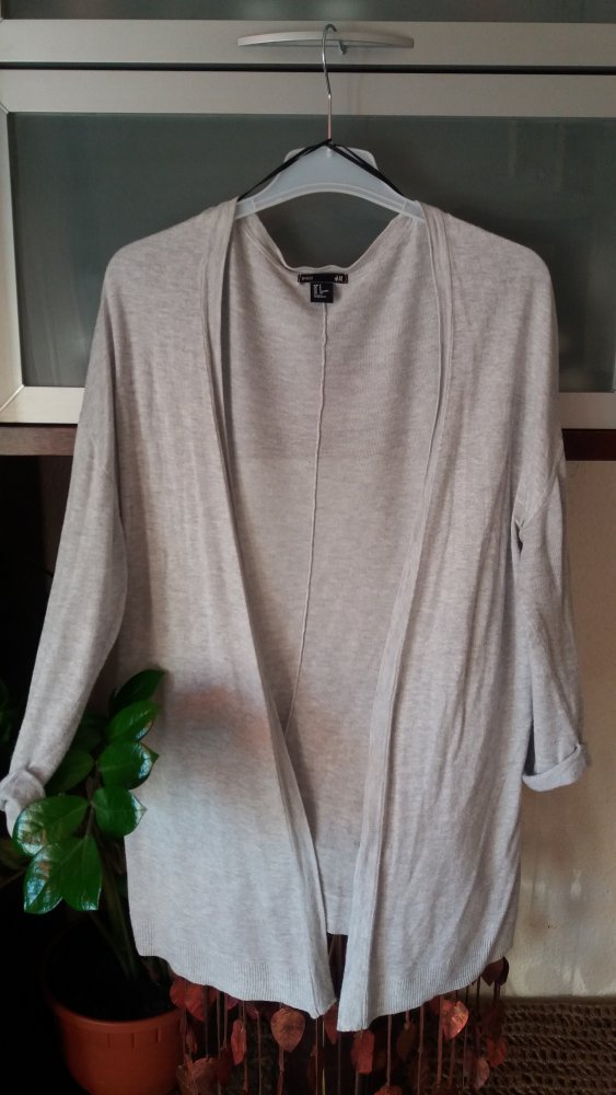 H&M Damen grauer Cardigan Gr.L