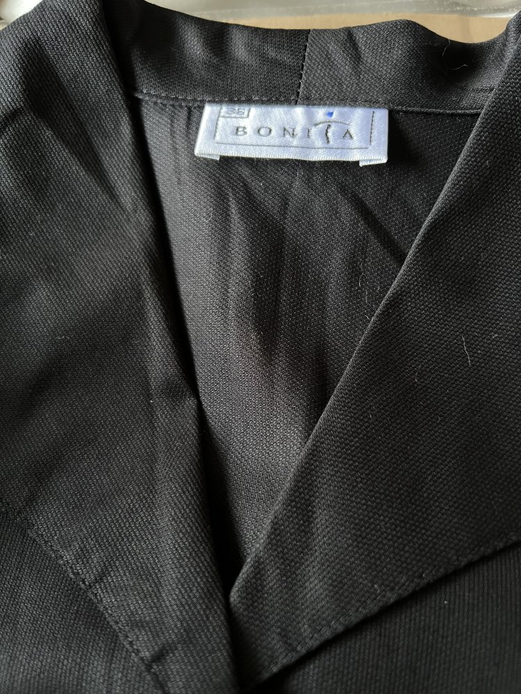 Bonita Kurzarmbluse neuwertig Schwarz.100%Bw.Gr 36 S