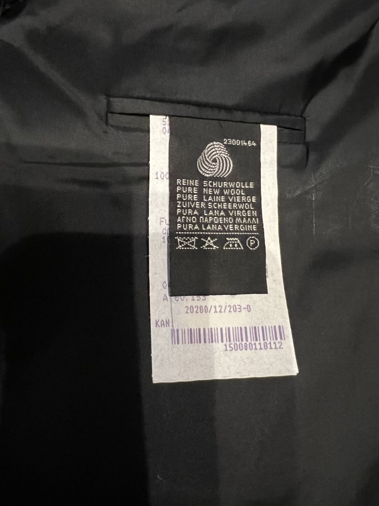 Anzug dunkelblau hoher Qualität kaum getragen Größe 46