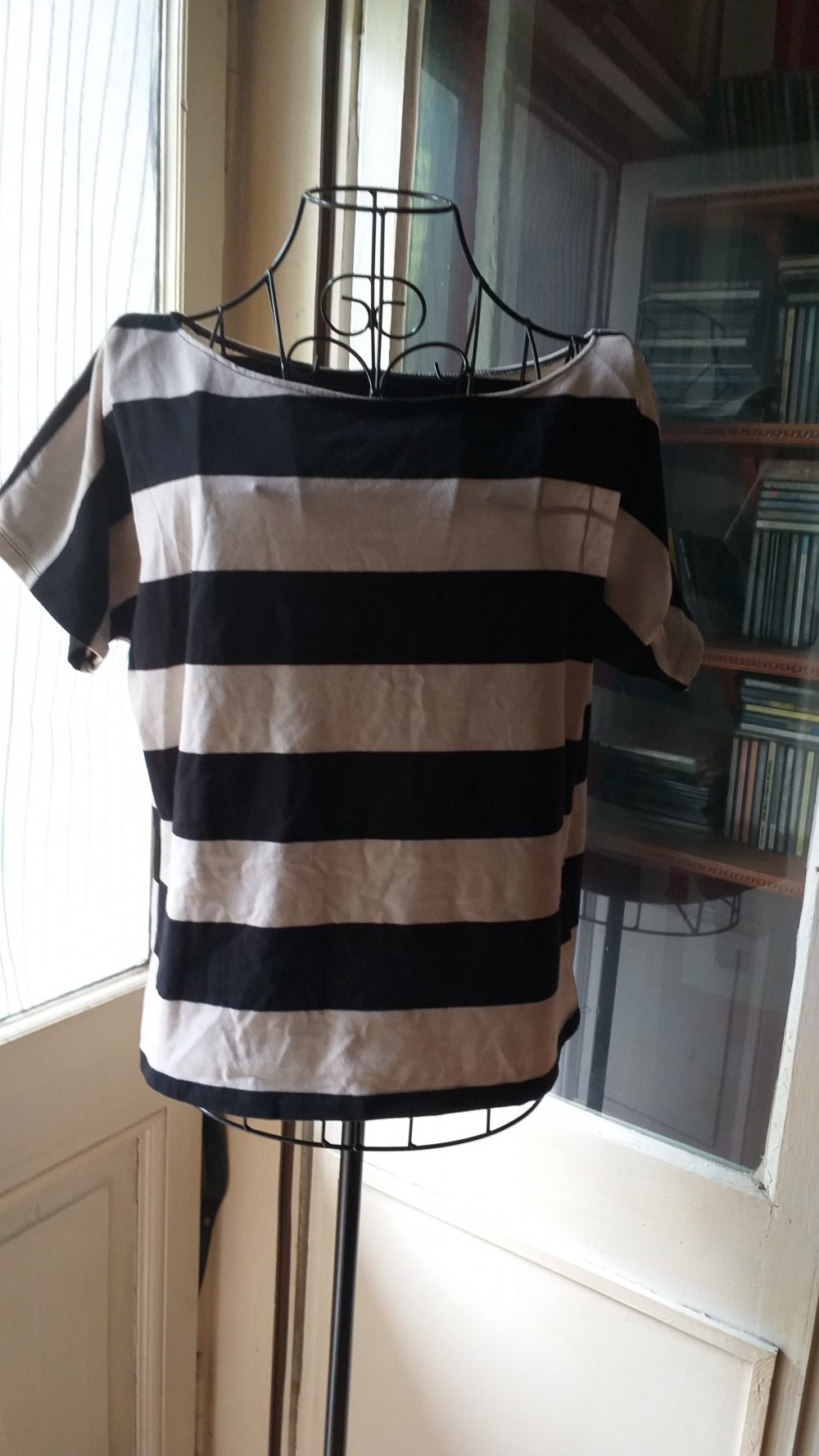 gestreiftes oversize Shirt