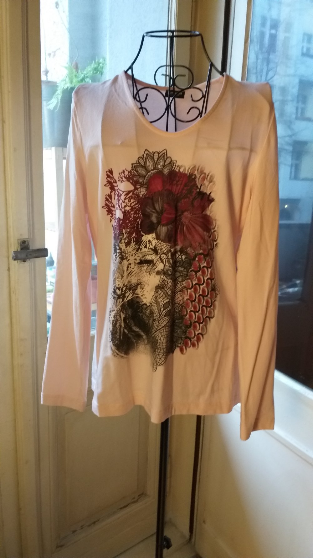 Gerry Weber Langarmshirt rose`mit Frontprint