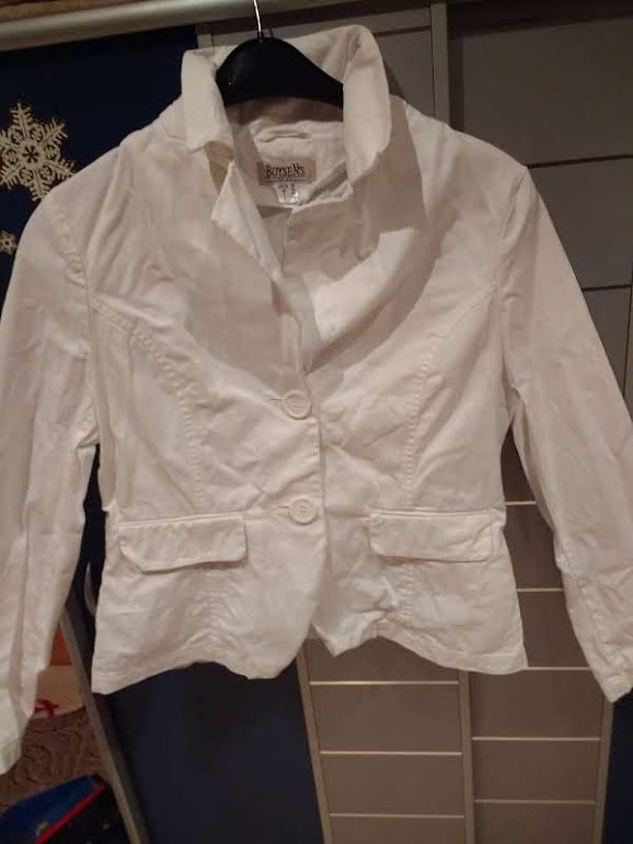 schicke weisse  Sommerjacke 