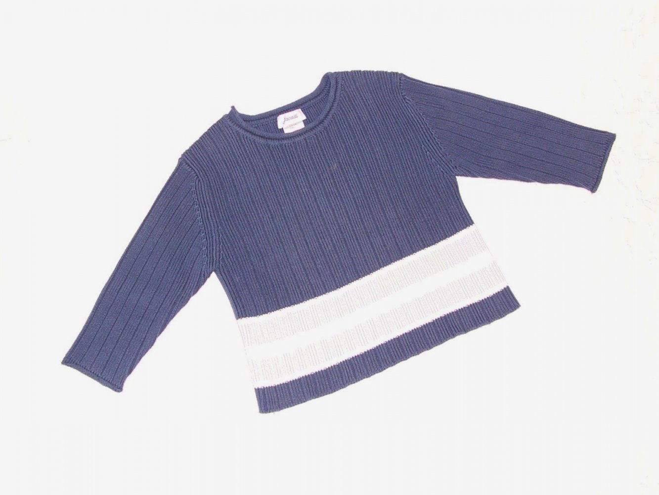 Pullover dunkelblau von Jacadi Gr. 116, 6-Jährige, 100 % Baumwolle