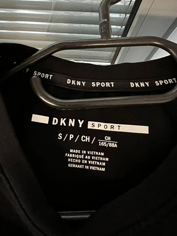DKNY T - Shirt Kleid schwarz Basic Print sommer schwarz 36