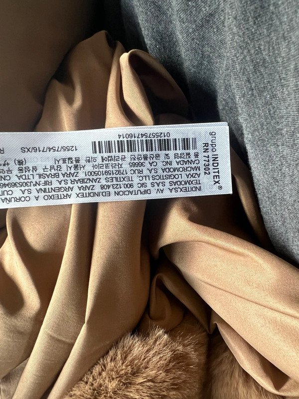Zara Mantel Winterjacke FakeFur braun