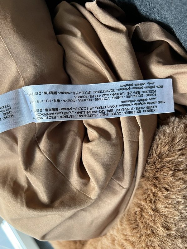 Zara Mantel Winterjacke FakeFur braun