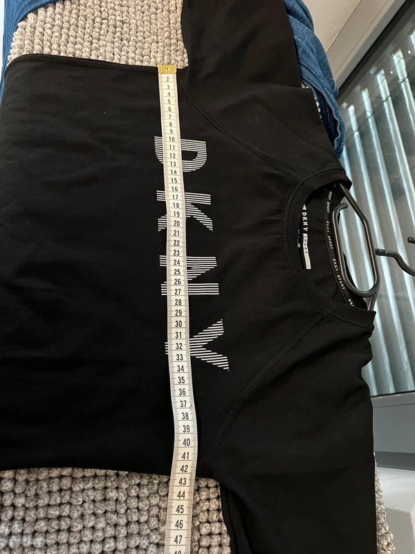 DKNY T - Shirt Kleid schwarz Basic Print sommer schwarz 36