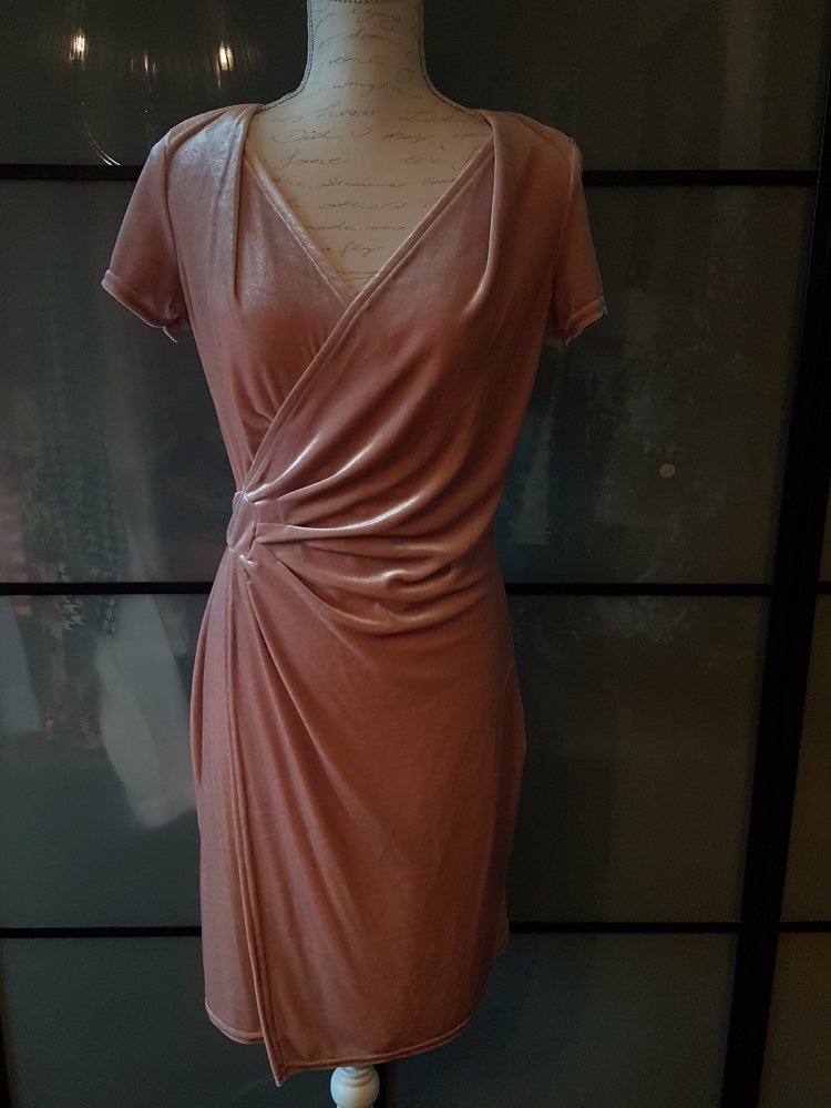 Rosé Samtkleid