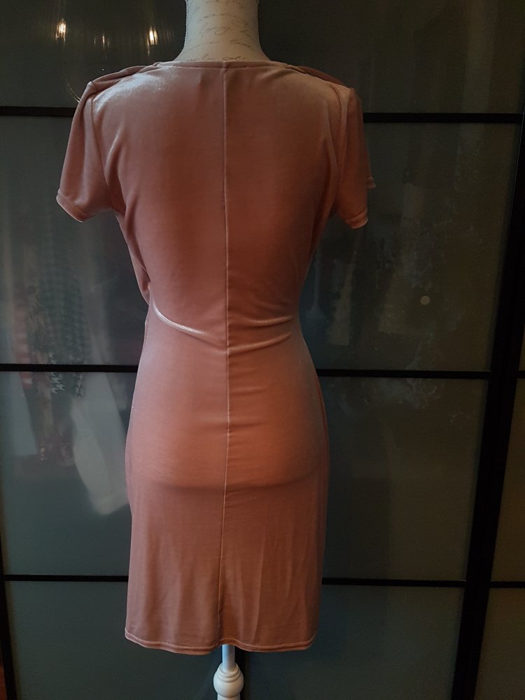 Rosé Samtkleid