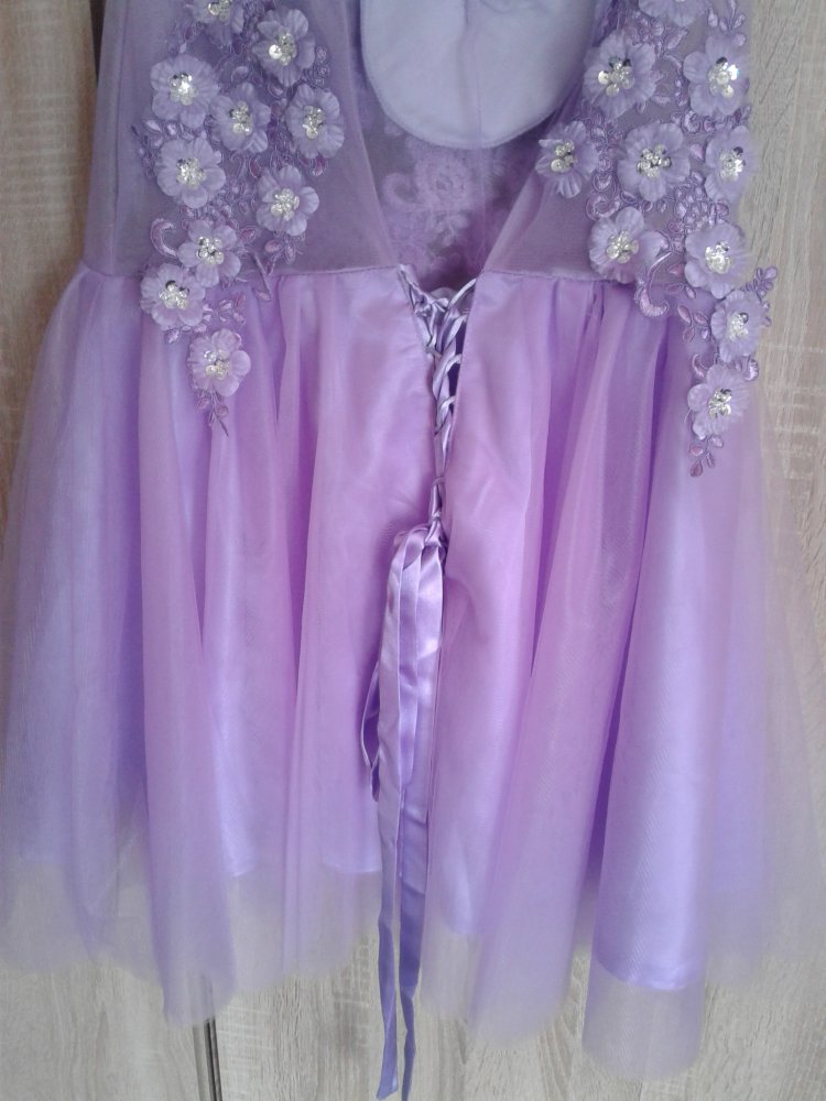 Süßes Prom Kurz Lila Kleid gr .42
