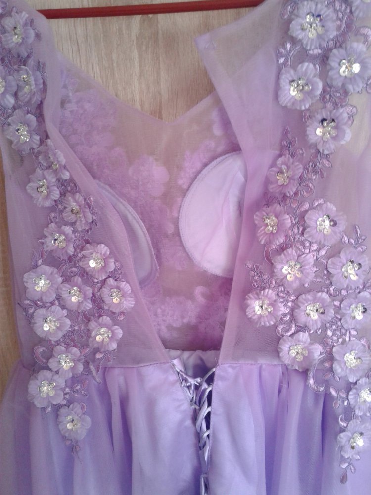Süßes Prom Kurz Lila Kleid gr .42