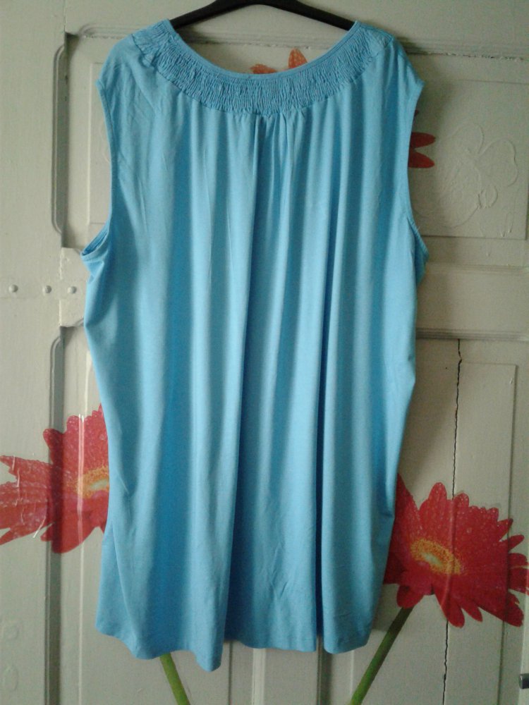 MIAMODA Longtop mit Raffung Türkis gr. 62 Neu !!!