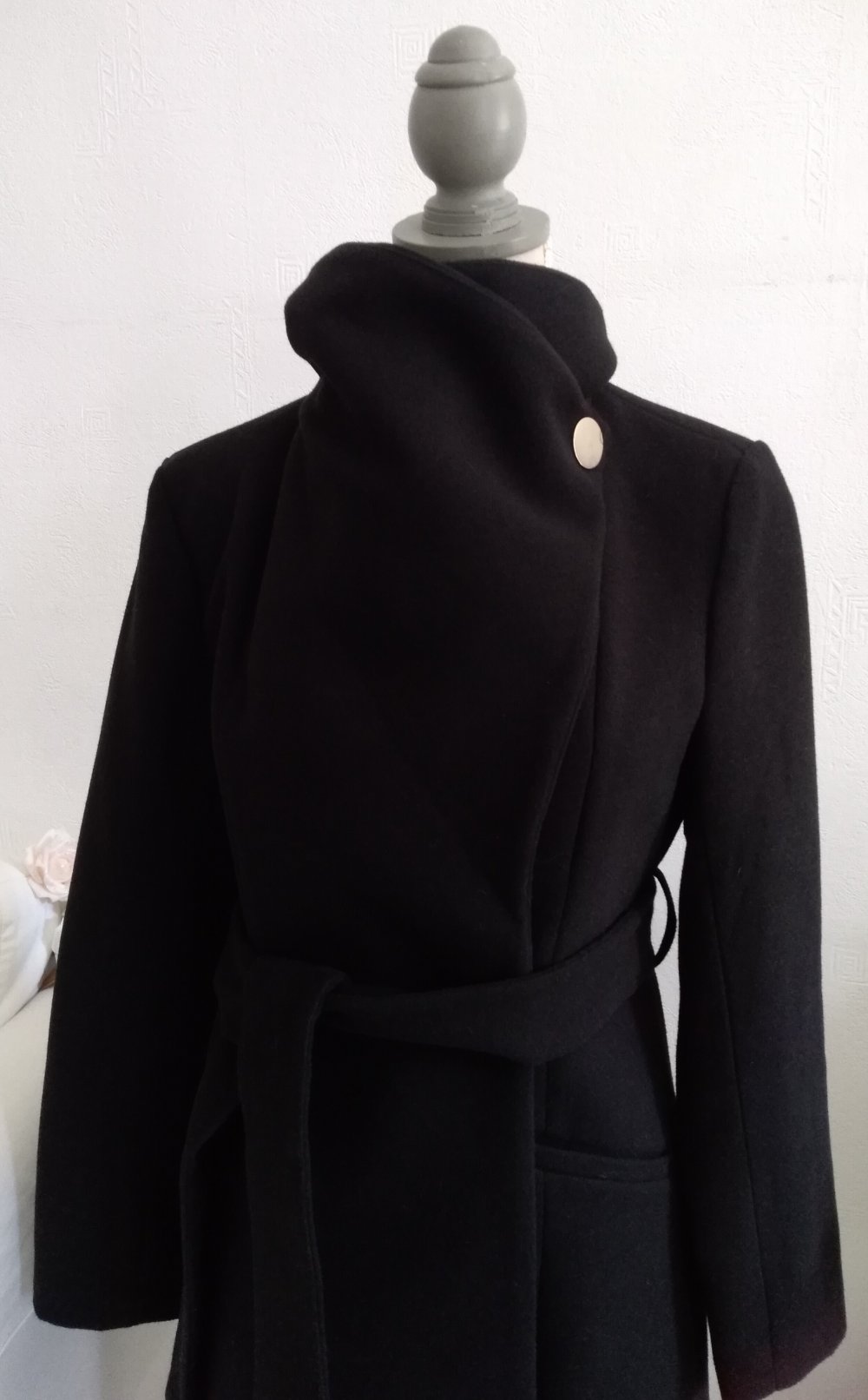 Damenmantel in schwarz Gr.36 neu