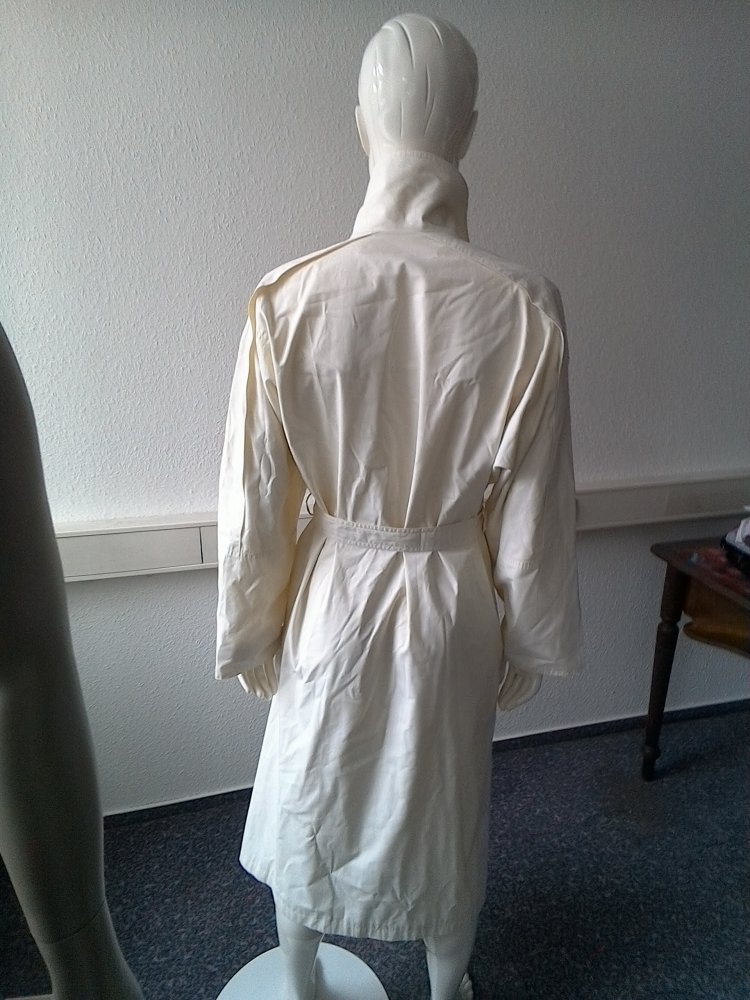beiger Staubmantel, heller Sommermantel, Leichtmantel mit Gürtel, oversize