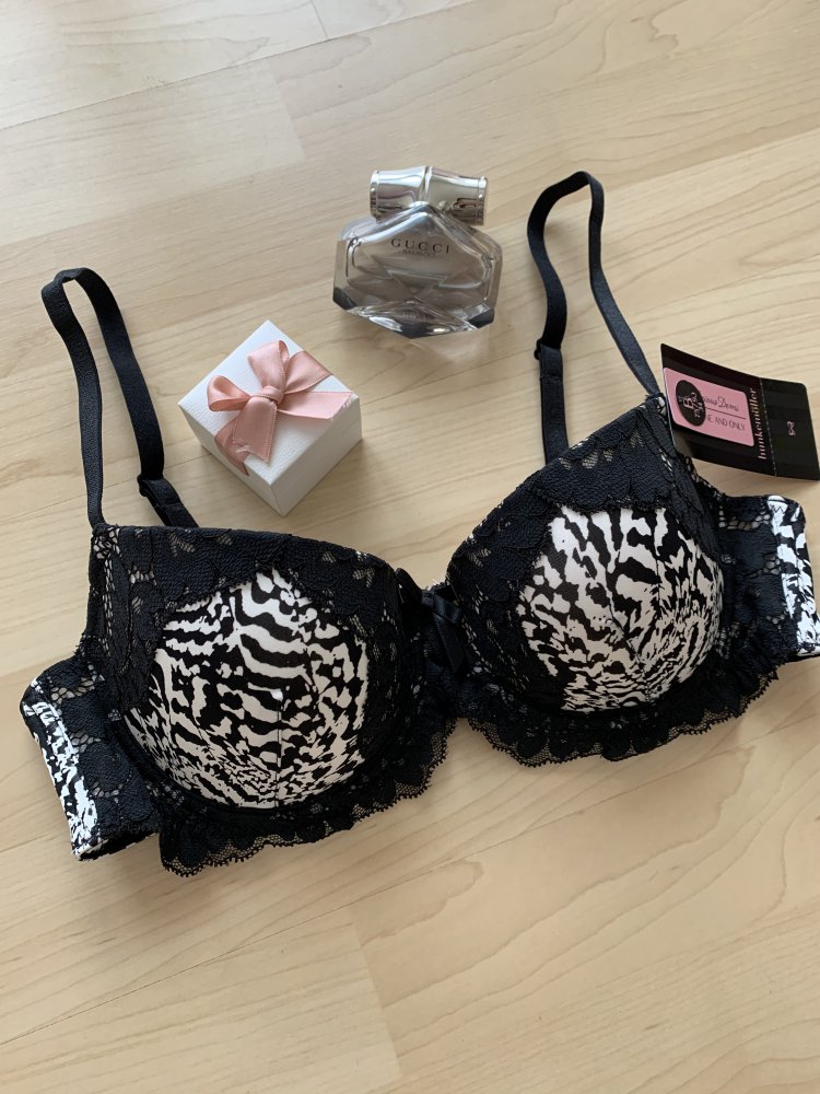 Hunkemöller BH Schwarz Weiß 