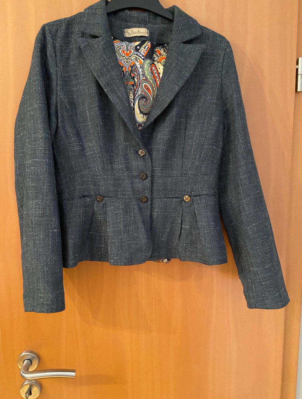 Blazer grau Handarbeit