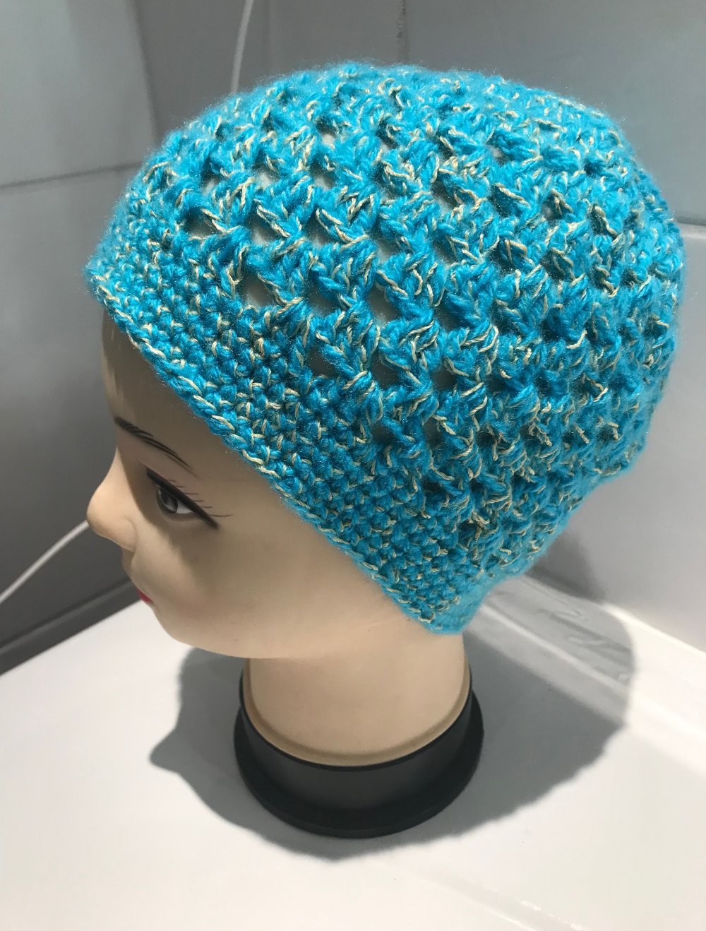 Mütze blau/gelb neu