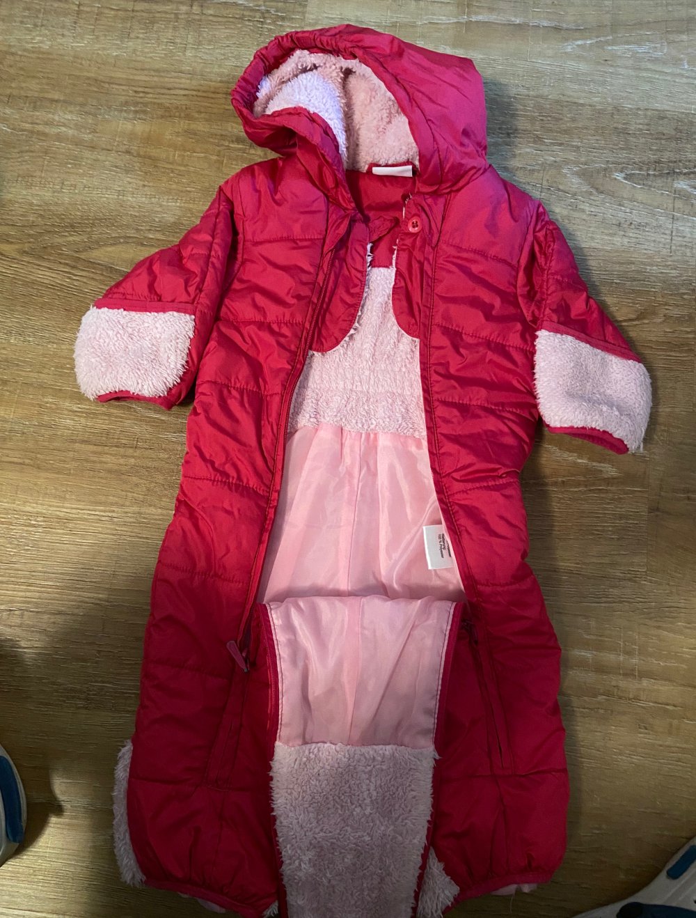 schneeanzug dunkelrosa/pink