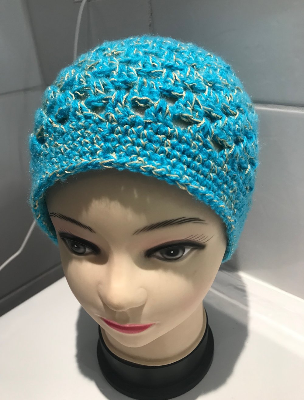 Mütze blau/gelb neu