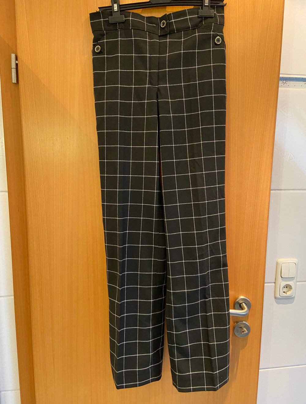 Hose schwarz/weiß