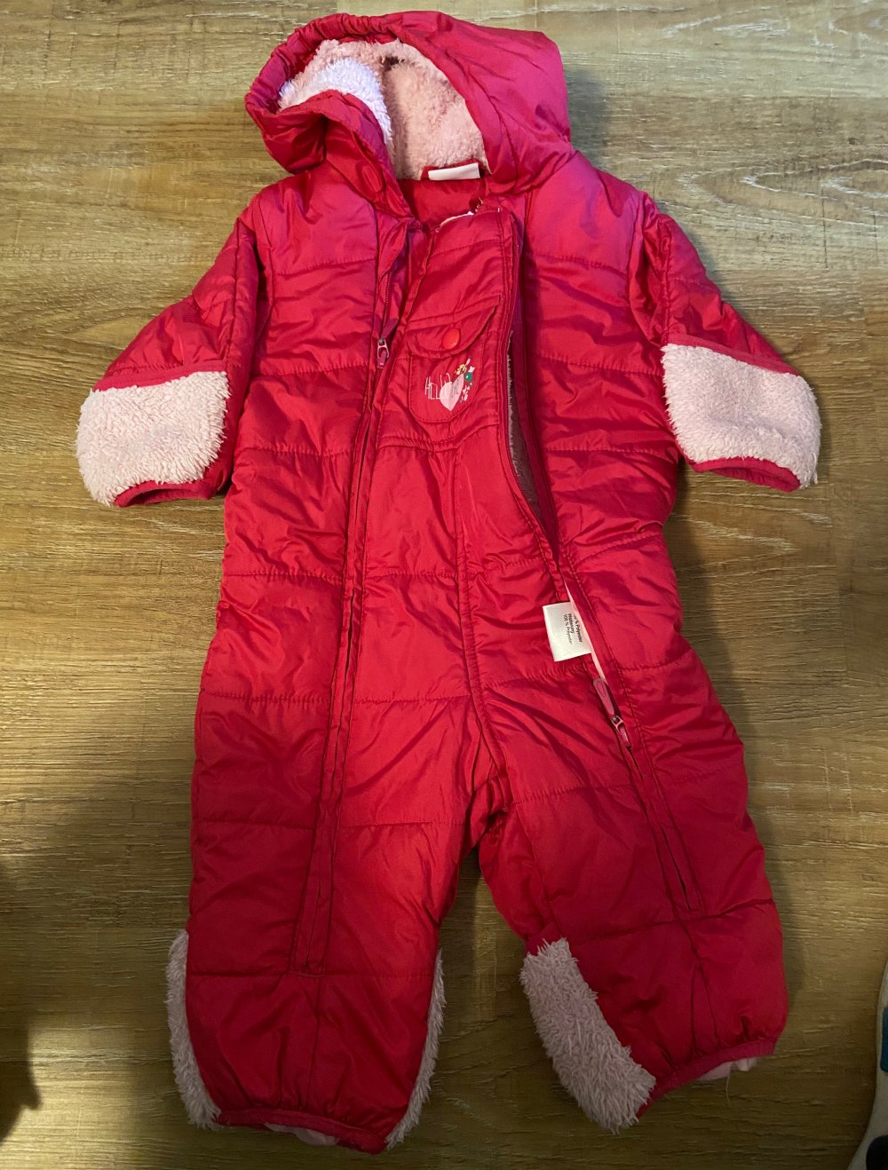 schneeanzug dunkelrosa/pink