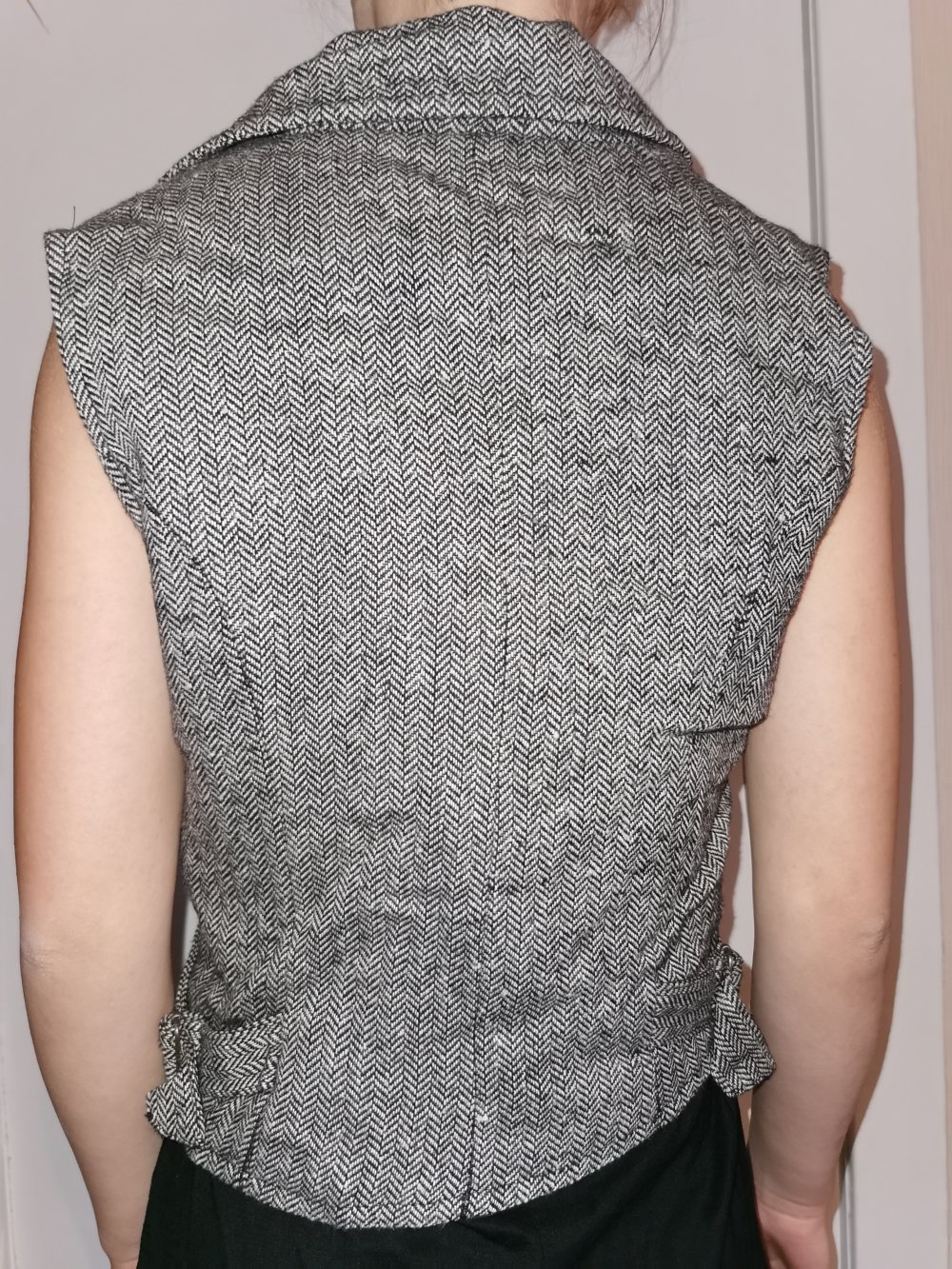 Weste aus Fischgrat - Tweed