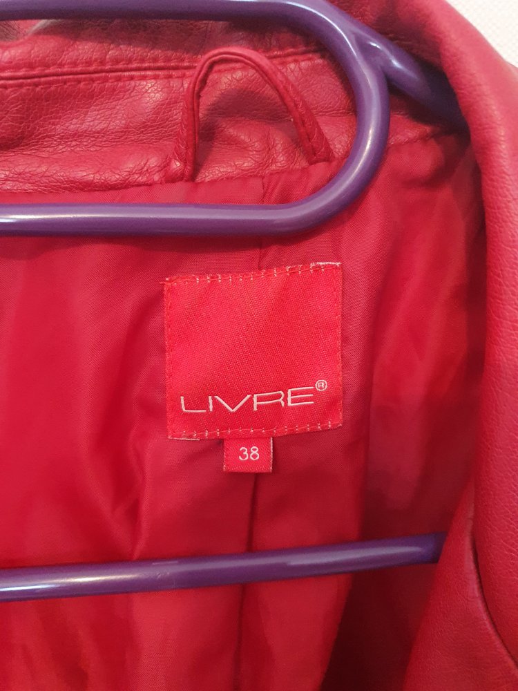 Lederjacke, Neuwertig in Rot 