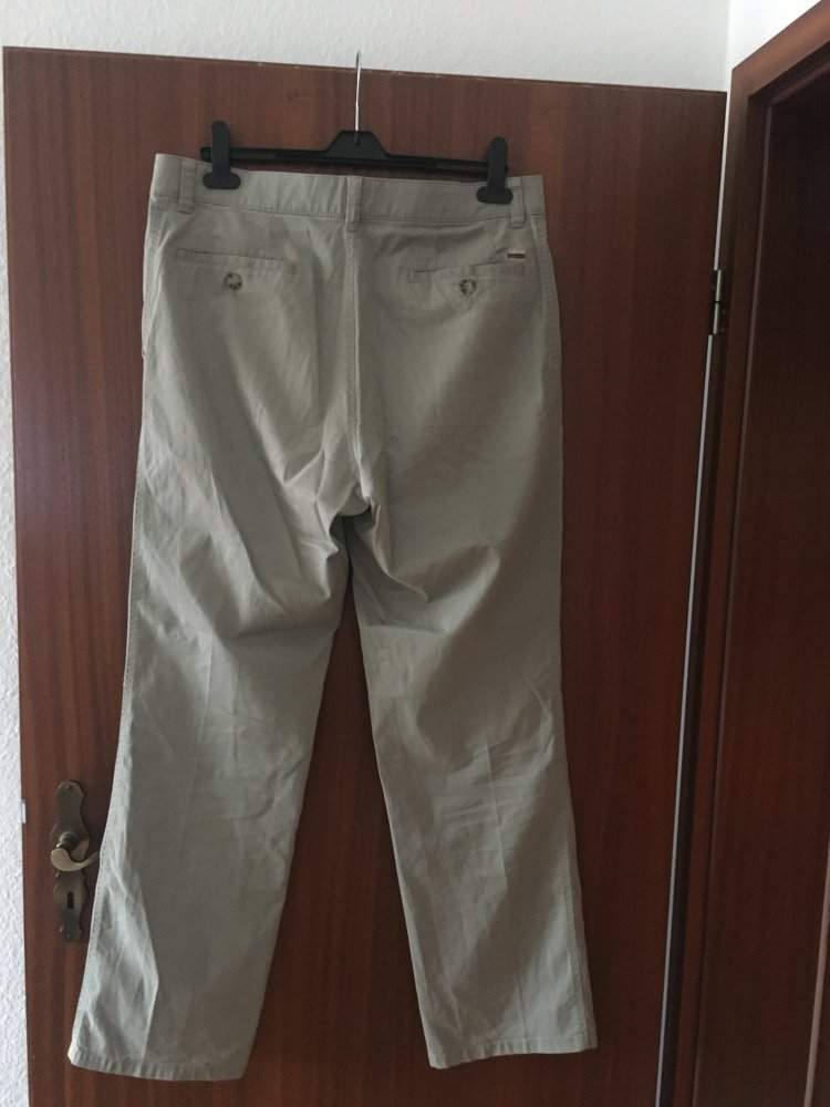Beige Herren Stoffhose Gr. 52 