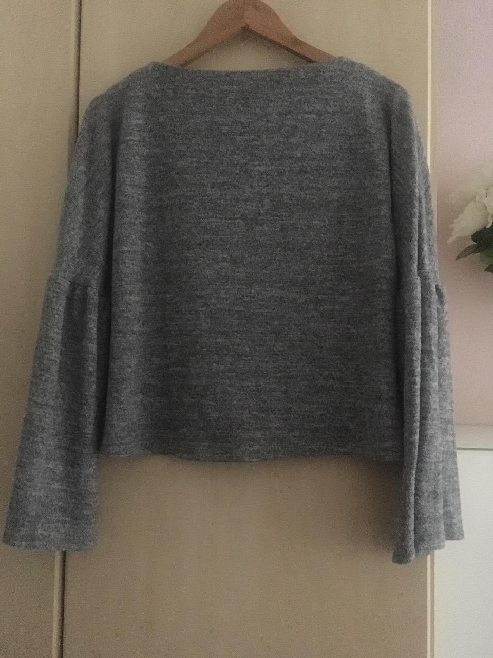 Damen Pullover grau Gr. S 