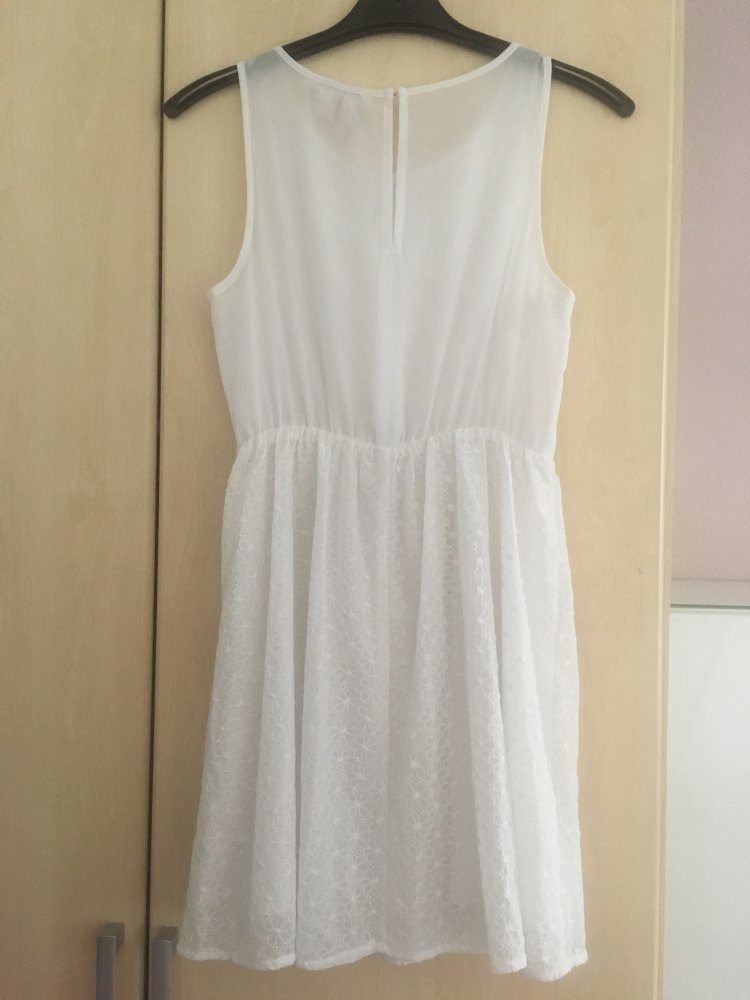 Sommerkleid weiß ärmellos Gr. 36