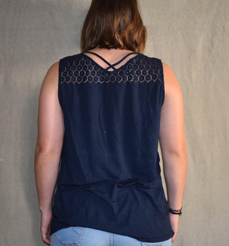 Blaue Bluse