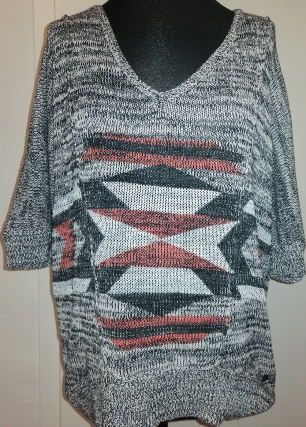 Strickpullover gemustert Gr. 34/XS