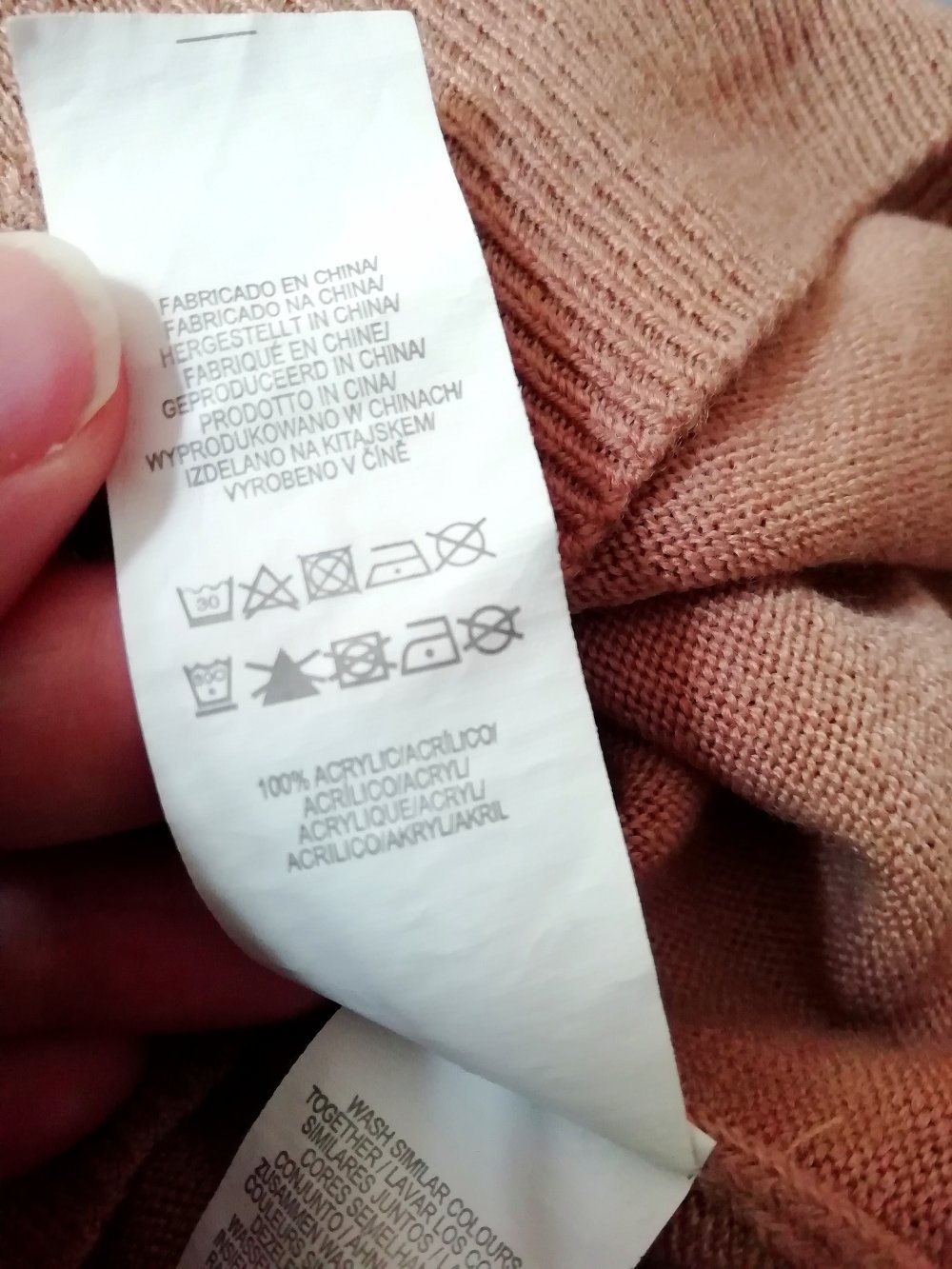 Chicer Pulli Braun Beige Gold Applikationen