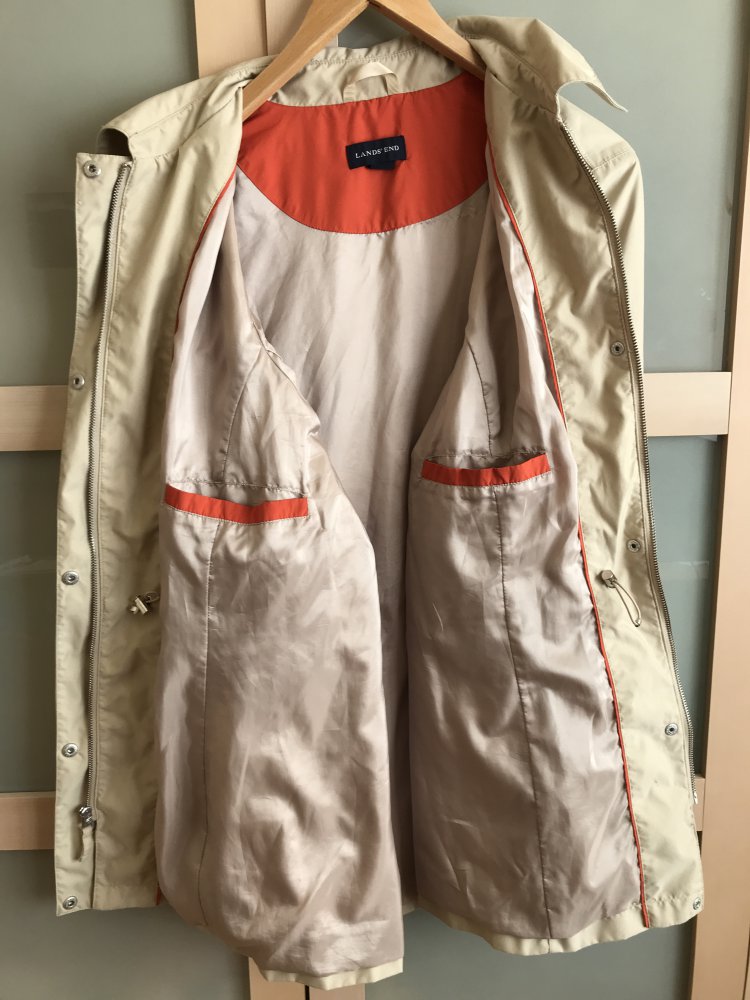 Lands' End, Jacke, Übergangsjacke, beige, Gr. XL