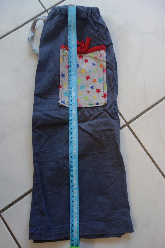 Schlupfhose handmade blau 98/104 Sterne