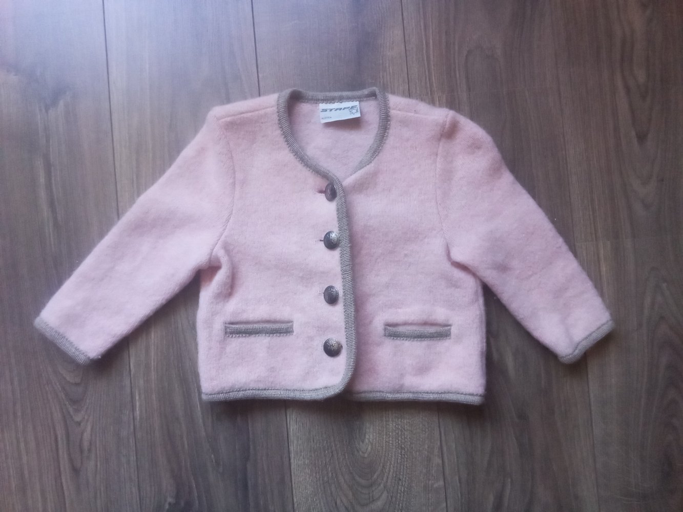 Trachtenjanker rosa Stapf Austria 100% Schurwolle