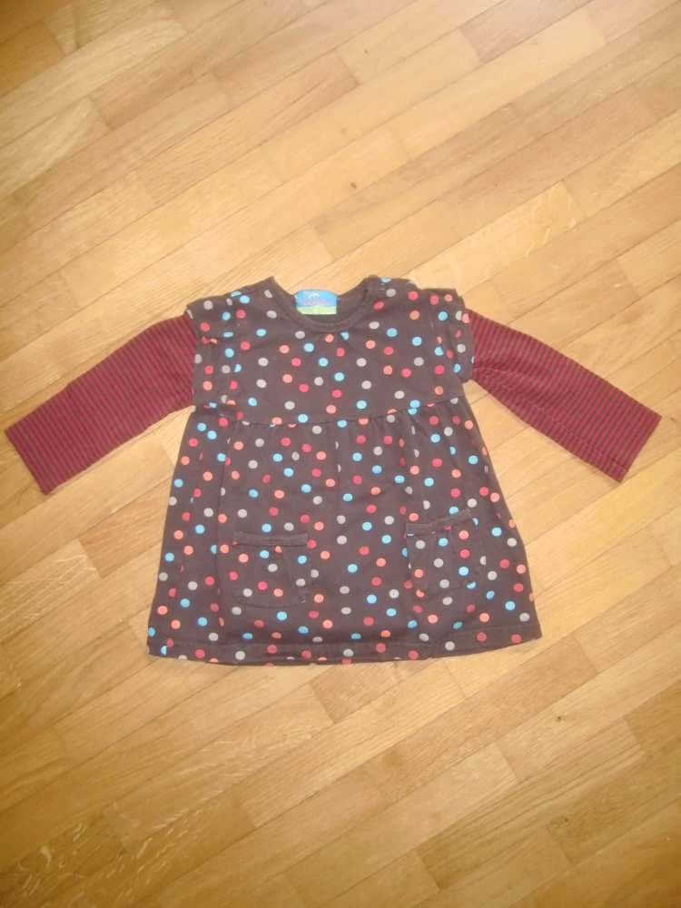 LA-Shirt topolino 86 Lagenlook braun gepunktet