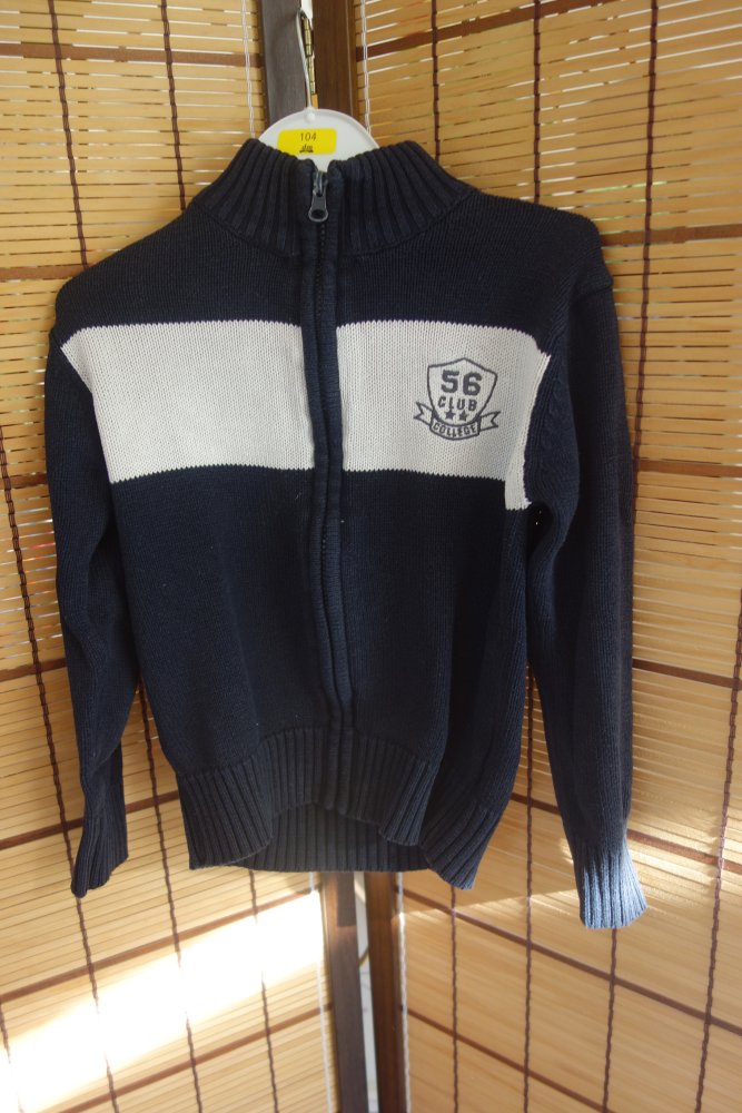 Strickjacke alive dunkelblau 116 collegestil