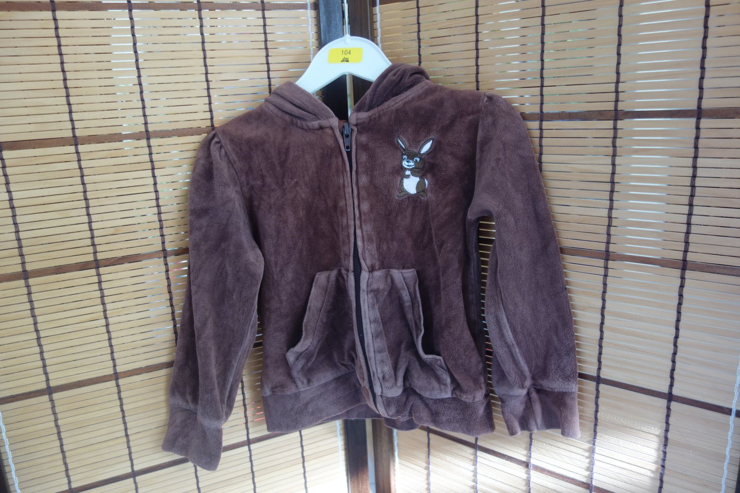 Sweatjacke nicki H&M braun Hase 104