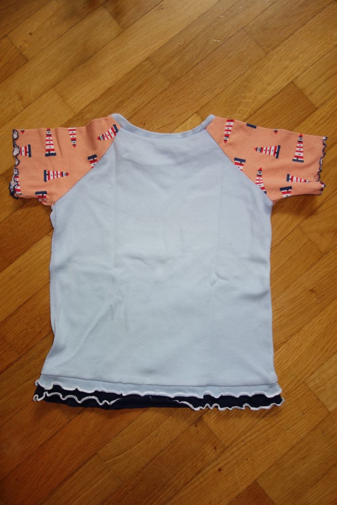 T-shirt handmade maritim Delphin 86/92