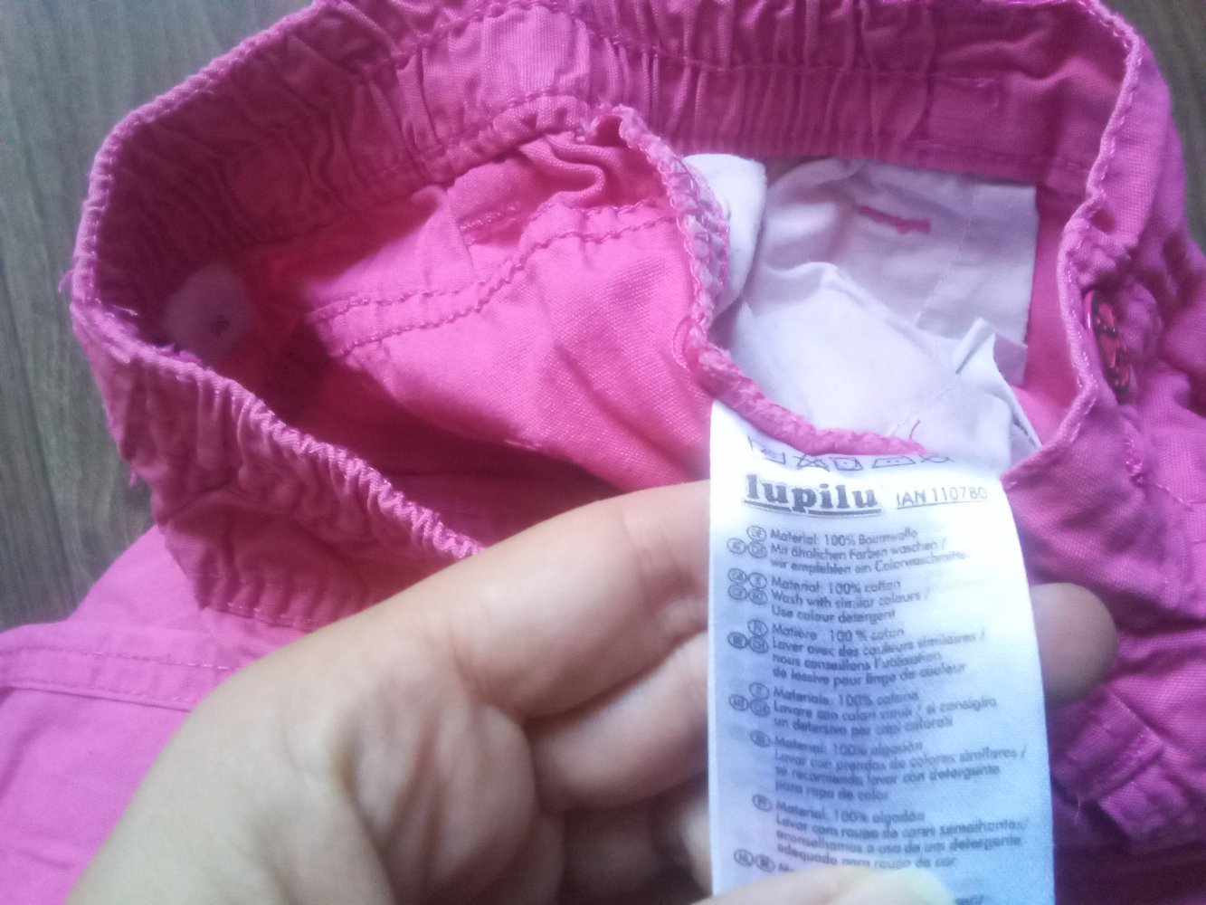 Dünne Hose pink lupilu 98 100% Baumwolle