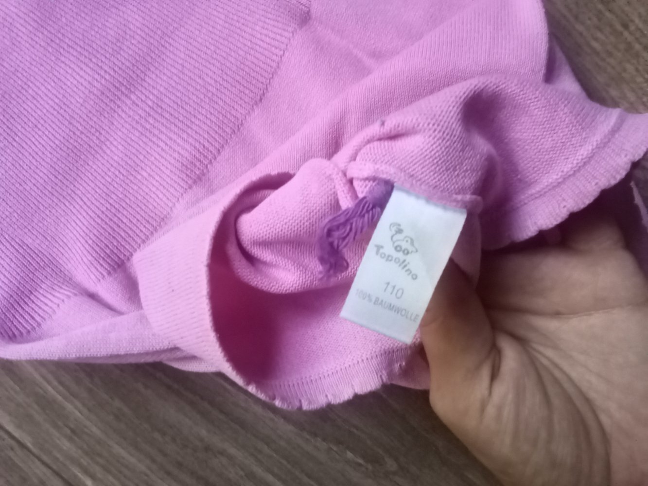 T-shirt 110 topolino pink 100% Baumwolle schlicht