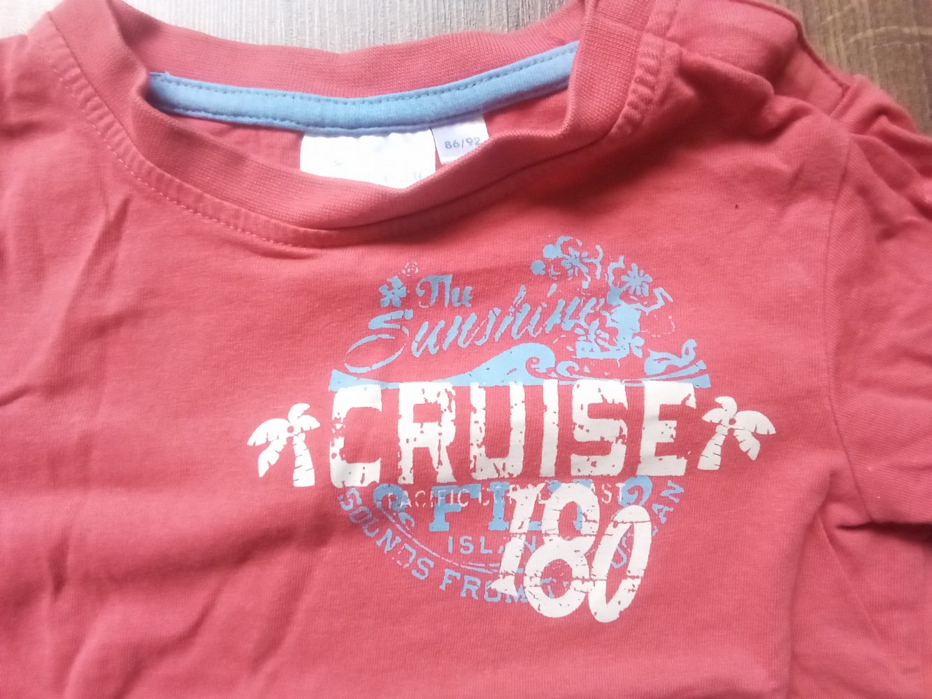 T-shirt 86/92 impidimpi lachsfarben 100% Baumwolle