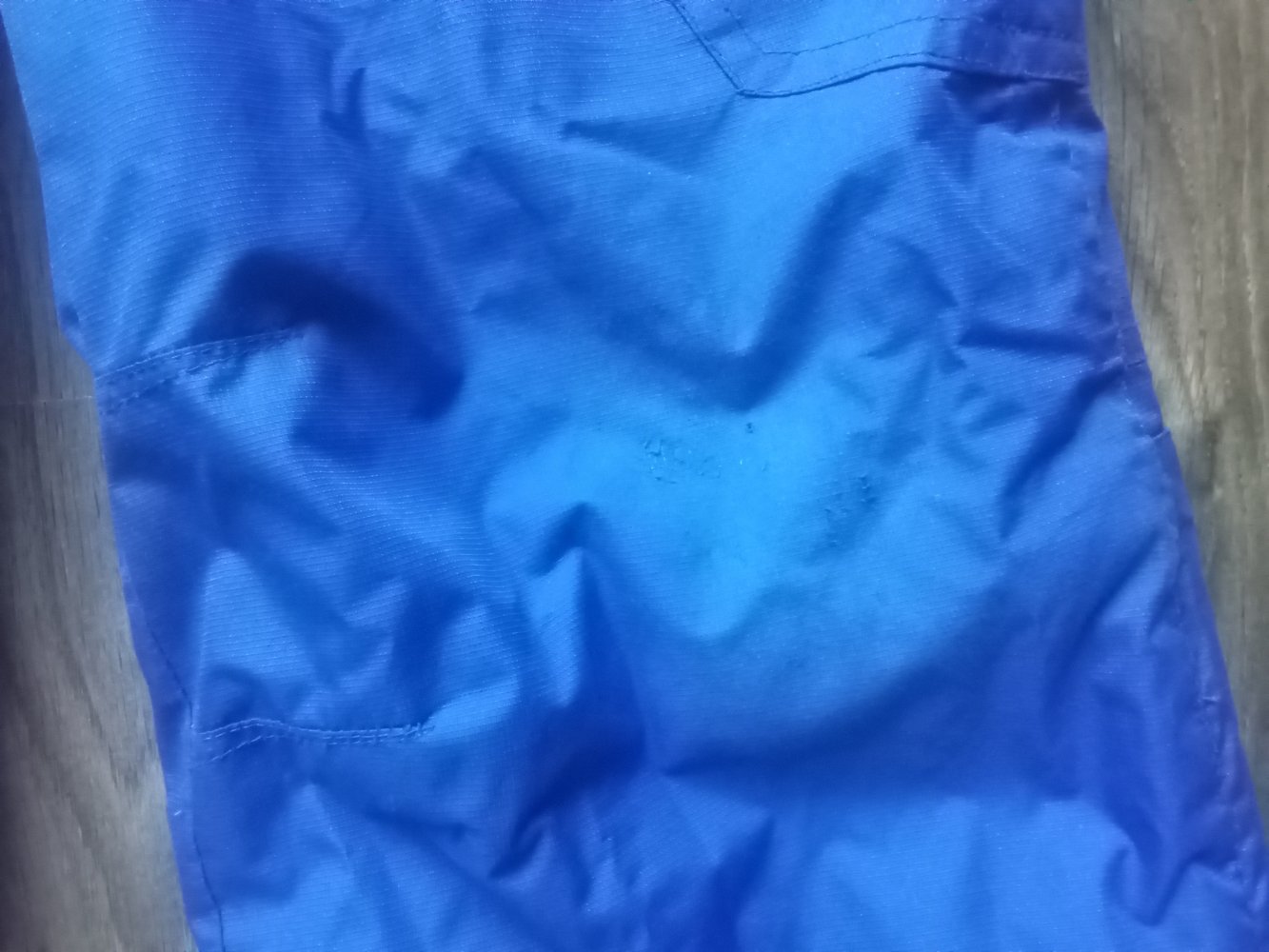 Skihose blau mit abnehmbaren Trägern 104/110 grün