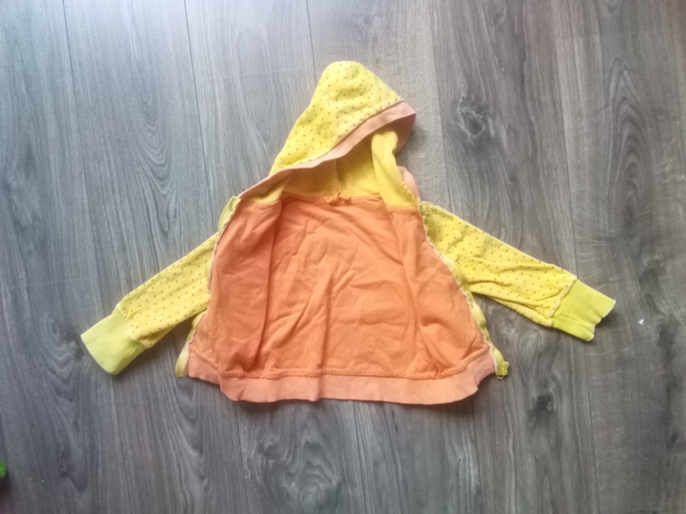 Sweatjacke handmade gelb orange Giraffe 92/98