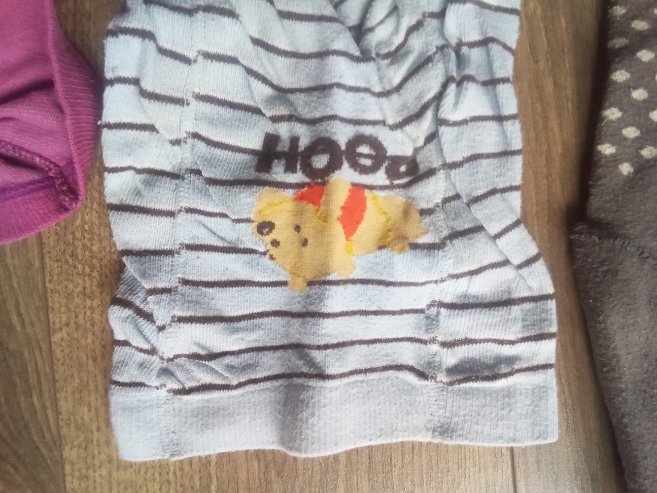 Set 4 Strumpfhosen Winnie Pooh blau rot lila grau Liegelind