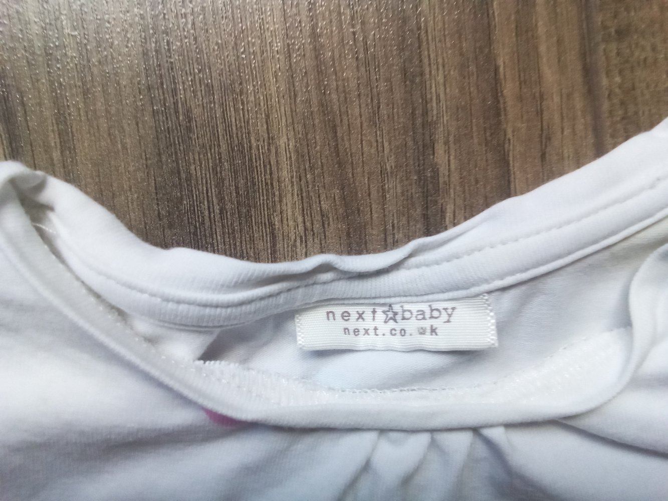 LA-Shirt weiß gepunktet next baby 1 monat